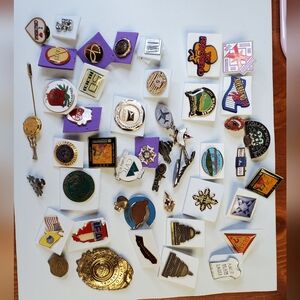 Hat Pins, Tie Tacks Lapel Pins 47 Piece Bundle Miscellaneous Tie Clips Stick Pin